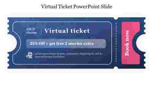 Virtual Ticket PowerPoint Slide